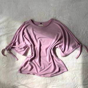 CUPIO/ Lavender Cold Drop Shoulder Top